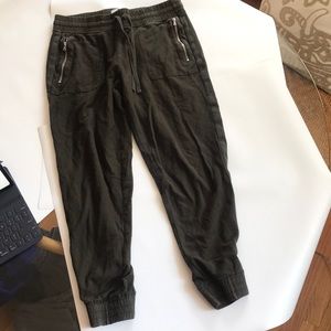 Lou&Grey Army Green Lightweight Cotton Joggers